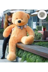 140 Cm Papyonlu Sevimli Peluş Ayı - Sevgiliye Özel Hediye - 1