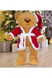 80 Cm Noel Baba Şapkalı Ayıcık Yeni Yıl ,yılbaşı Hediyesi - 2