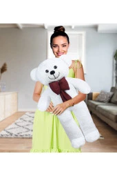 100-120 cm Papyonlu Büyük Beyaz Ayıcık Yerli thumbnail 1