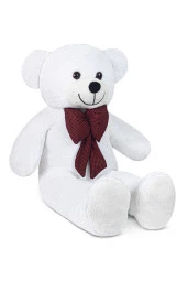 120-100 Cm Papyonlu Büyük Beyaz Ayıcık %100 Yerli thumbnail 1