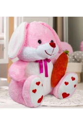 Sevimli 80 Cm Elinde Havuç Tutan Tavşan thumbnail 2