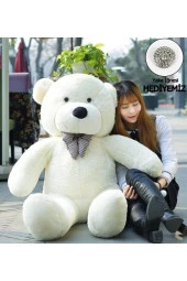 Papyonlu Sevimli Büyük Peluş Ayıcık, 130 cm - 1