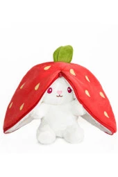 18 cm Çilek Çantalı Tavşan sevgiliye özel - 3
