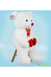 100 Cm Beyaz Bobo Peluş Ayıcık thumbnail 1