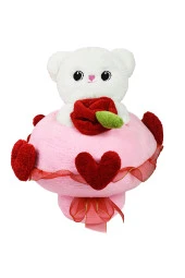 Peluş Ayıcık Sevgi Buketi Ve Hediye Seti Sevgililer Günü Doğum Günü Hediye thumbnail 2