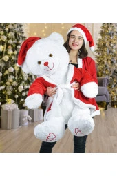 130 Cm Noel Baba Pelerinli Bobo Ayıcık Yeni Yıl ,yılbaşı Hediyesi - 2