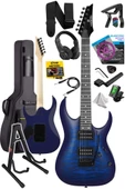 Maxword Grade-ST Blue Rosewood Klavye HH Yüksek Kaliteli Elektro Gitar thumbnail 2