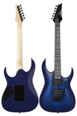 Maxword Grade Blue Rosewood Klavye HH Yüksek Kaliteli Elektro Gitar thumbnail 4