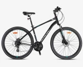 Kron TX 150 28" Jant Trekking 20 Kadro 24 Vites HD Fren Şehir Bisikleti Siyah Gri Turkuaz thumbnail 1