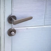 Kayı Füme Wc Banyo Kapı Kolu Daire Rozetli Kapı Kulpu Uyumlu Sağ Sol Uygun Kolları thumbnail 6