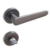 Kayı Füme Wc Banyo Kapı Kolu Daire Rozetli Kapı Kulpu Uyumlu Sağ Sol Uygun Kolları thumbnail 2