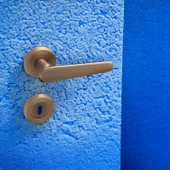 Kayı Antik Sarı Oda Kapı Kolu Daire Rozetli Sürgülü ve Çelik Kapı Kulpu Uyumlu Sağ Sol Uygun Kolları thumbnail 5