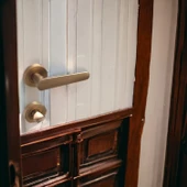 Kayı Antik Sarı Wc-Banyo Kapı Kolu Daire Rozetli Sürgülü Çelik Kapı Kulpu Gold Kolları thumbnail 3