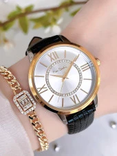 PİERRE CARDİN Deri Kordon Kadın Kol Saati 30 Mt Su Gecirmez+Bileklik PR.08.KD.2002F07 thumbnail 1