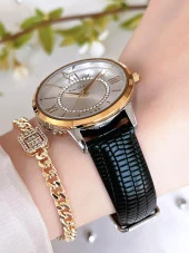 PİERRE CARDİN Deri Kordon Kadın Kol Saati 30 Mt Su Gecirmez+Bileklik PR.08.KD.2002F07 thumbnail 3