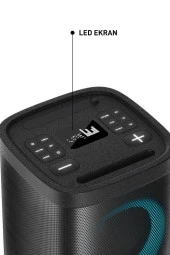 Torima D18 Taşınabilir Kablosuz Bluetooth Hoparlör Siyah - 2