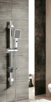 T-MAY Sümbül Oval Borulu Hareketli Sürgülü Duş Seti Üst Takımı - 1