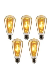 Godin Grafen St64 6w Rustik Dekoratif Led Ampul 5'li Paket - 1