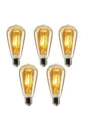 ORBUS 5'li Dekoratif St6 6w Rustik Led Ampul - 1