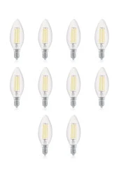 ORBUS 4w E14 Şeffaf Sarı Işık Mum Rustik Led Ampul - 2