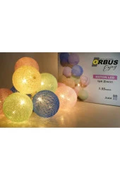 ORBUS Koton Top Led Işık 10 adet Pilli - 2