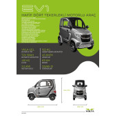 Volta EV1 ELEKTRİKLİ E-CAR OTOMOBİL - 4