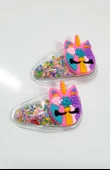 Unicorn İçi Pullu Çıtçıtlı Kız Çocuk Tokası - 10