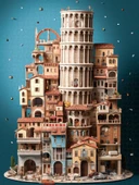 Anatolian 1000 Parça Pisa Puzzle - Yasin Yaman thumbnail 2