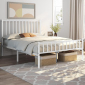 HFT HOME Metal Karyola, Çınar Metal Karyola Siyah Beyaz Gold renk seçenekli, Çift Kişilik 23 140x190BEYAZ thumbnail 3