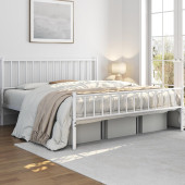 HFT HOME Metal Karyola, Çınar Metal Karyola Siyah Beyaz Gold renk seçenekli, Çift Kişilik 23 140x190BEYAZ thumbnail 5