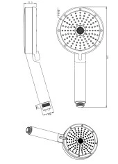 T-MAY Kağan Kare Borulu Hareketli Sürgülü Duş Seti Üst Takımı thumbnail 12