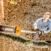 WORX WA0222 WG186E.1 ile Uyumlu 25CM Teleskobik Uzatmalı Zincirli Dal Budama Başlığı - 5