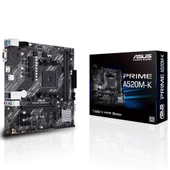 ASUS PRIME A520M-K A520 Soket AM4 AMD Ryzen DDR4 4600MHz (O.C.) M.2 Anakart - 1