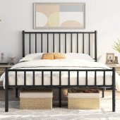 HFT HOME Metal Karyola, Çınar Metal Karyola Siyah Beyaz Gold renk seçenekli, Çift Kişilik 23 150x200SİYAH - 1
