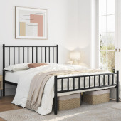 HFT HOME Metal Karyola, Çınar Metal Karyola Siyah Beyaz Gold renk seçenekli, Çift Kişilik 23 150x200SİYAH - 3
