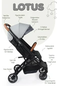 Prego Lotus Kabin Boy Bebek Arabası Gri 2033 thumbnail 3