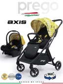 Prego Axis 360 Derece Dönebilen Çift Yönlü Travel Bebek Arabası Sarı 2242 - 1