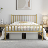 HFT HOME Metal Karyola, Çınar Metal Karyola Siyah Beyaz Gold renk seçenekli, Çift Kişilik 23 150x200 GOLD - 1