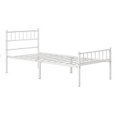 HFT HOME Metal Karyola, Çınar Metal Karyola Beyaz Renk, TEK Kişilik, Ölçü Seçenekli 20 90X190 BEYAZ - 4