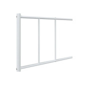 HFT HOME Metal Karyola, Çınar Metal Karyola Beyaz Renk, TEK Kişilik, Ölçü Seçenekli 20 90X190 BEYAZ - 5