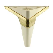 Mobilya Grubu Kanepe Sehpa TV Ünitesi Koltuk Ayağı 14 cm Krem Altın Baza Ayak thumbnail 5