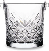 Perlotus Times Maşalı Buz Kovası ve 2 Adet Viski Bardağı Kadeh Seti - 2