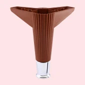 Mobilya Takımı Kanepe Çekyat Sehpa TV Ünitesi Koltuk Ayağı Baza Ayakları Ceviz Krom 15 cm - 5