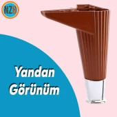 Mobilya Takımı Kanepe Çekyat Sehpa TV Ünitesi Koltuk Ayağı Baza Ayakları Ceviz Krom 15 cm - 7