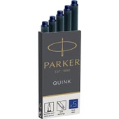 Parker Quink Dolma Kalem Mürekkep Kartuşu 5 Li Paket - 5