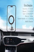 Qpen EH230 360° Ayarlanabilen Yapışkanlı Manyetik Magsafe Araç Tutucu thumbnail 5