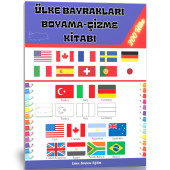 Ülke Bayrakları BOYAMA-Çizme Kitabı - 1