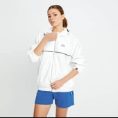 Ellesse Kadın Fermuarlı Kapüşonlu Ceket Beyaz Yazlık - 2