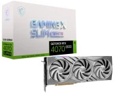 MSI VGA GEFORCE RTX 4070 SUPER 12G GAMING X SLIM WHITE RTX4070S 12GB GDDR6X 192B DX12 PCIE 4.0 X16 3XDP 1XHDMI thumbnail 1