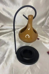 Buhardanlık Metal Ayaklı Buhurdanlık Kahve thumbnail 2